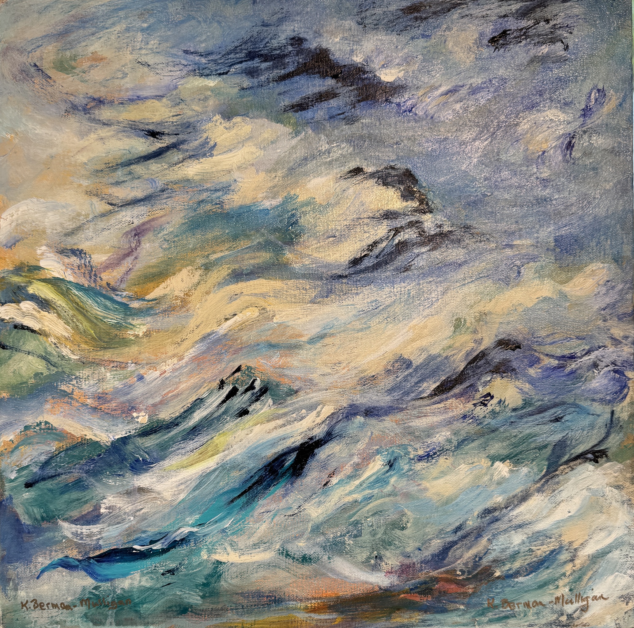 acrylic painting on canvas